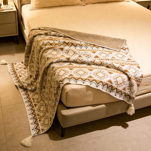 Bohomian oatmeal white knitted - bohomian,