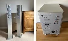 Monitor Audio Radius 270 HD Floor Standing Speakers with matching SUB in silver
