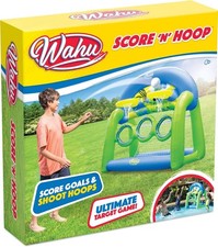 Wahu Score 'N' Hoop Score Goals and Shoot Hoops Inflatable Garden and Pool Toys