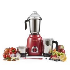 GEEPAS 600W 3-in-1 Indian Mixer Grinder Stainless Steel Jars & Blades Dry & Wet