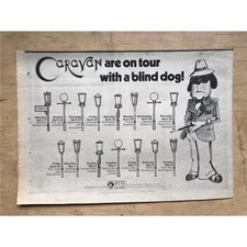 CARAVAN ON TOUR WITH A BLIND DOG MEMORABILIA original music press advert from 19