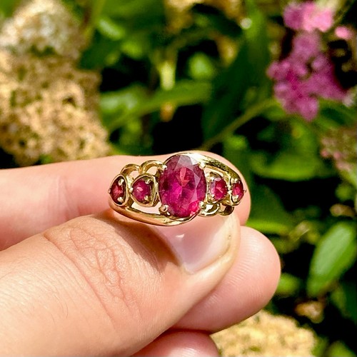 18ct gold rubellite tourmaline - 18ct,