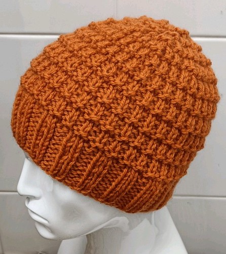 Hand knitted mens textured - hand,