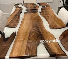 White Epoxy Resin Console