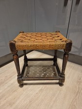 Vintage Footstool Stool Old