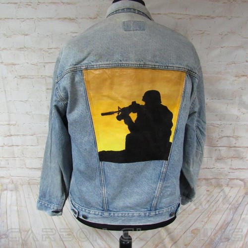 Mens levi hand - mens, hand-painted