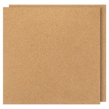 2 Pack 12x12" 1/4" Thick Cork