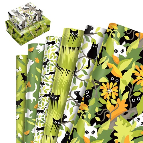Sheets cat wrapping paper - 6,