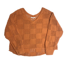 VANS Knit Crop Crew Sweater Sz