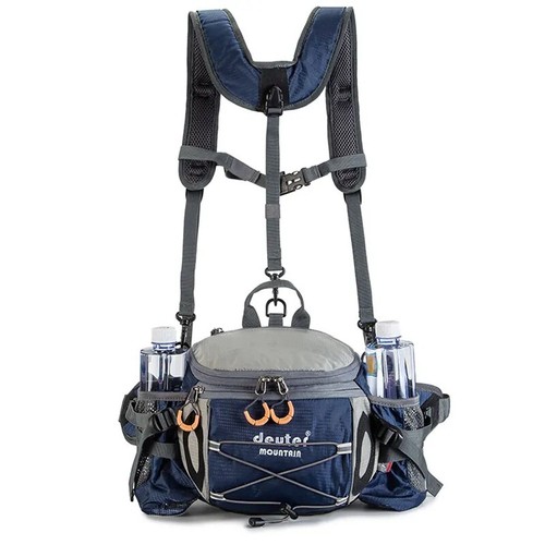 Hiking waist pack with - pack, bottle