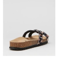 QVC BOnova Cross Strap Animal Print Footbed Sandal EU 42 UK  9  Leopard Print .