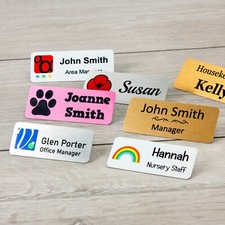 Metal Name Badges Pin / Magnet