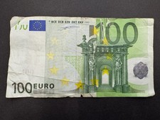 Damaged €100 Euro Banknote 2002 (1) LOT: 0211-979