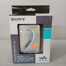 Sony Walkman WM-EX194 Cassette Player Silver Headphones Boxed Mega Bass  -CP