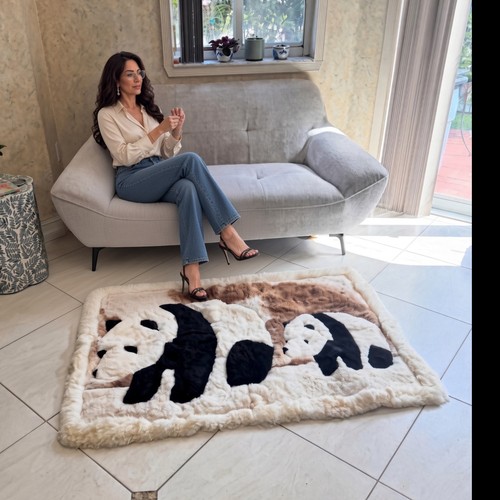 New beautiful alpaca fur rug - fur,