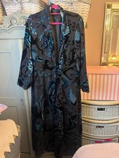 Black blue and purple devore