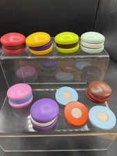 Wooden Role Play Kitchen Toy Food Cut & Play Macarons / Macaroons Playset