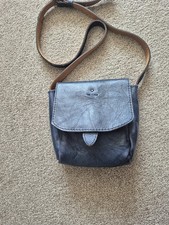 Camden Market Blue Leather Cross Body Bag