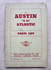 Austin A90 Atlantic, Parts List December 1949, No. 673