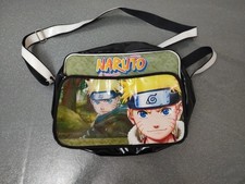 Anime Naruto Messenger Bag Black Canvas  Adjustable Strap