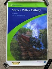 CENTRAL TRAINS POSTER SEVERN VALLEY RAILWAY BRITISH RAIL POSTER