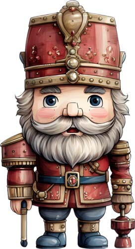 Christmas nutcracker wall - nutcracker, art