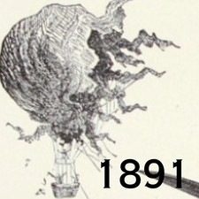 1891 HOT AIR BALLOONS AERONAUT