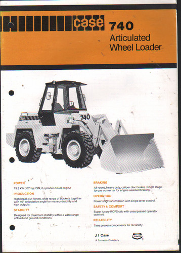 Case 740 articulated wheel - case,