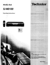 Technics SJ-MD100 Minidisc