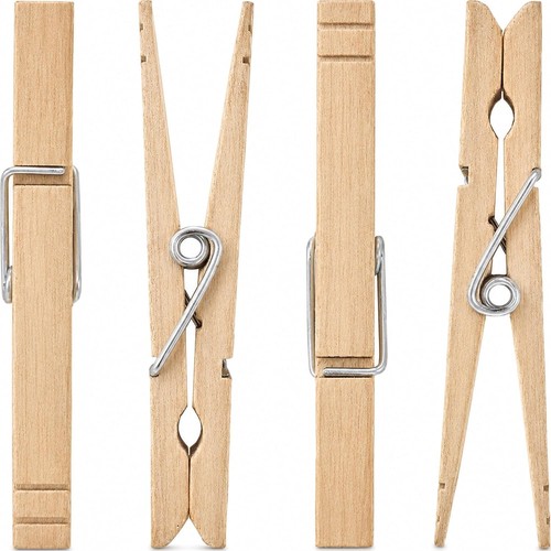 Heavy duty wooden clothes pegs - wooden,
