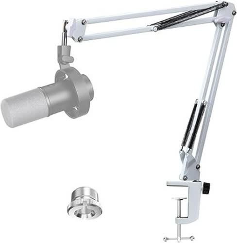 Youshares white mic - boom, arm