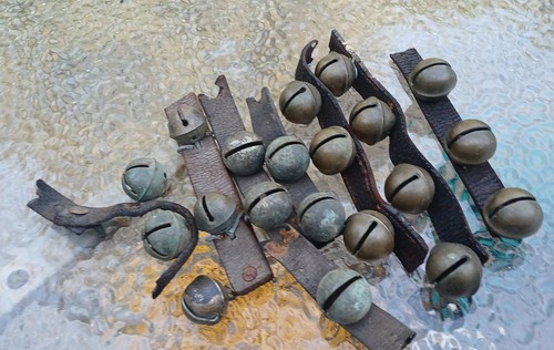 Antique brass sleigh - brass,