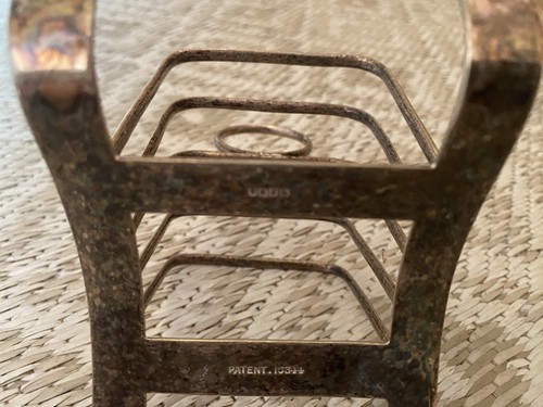 Vintage silver plate - silver, toast