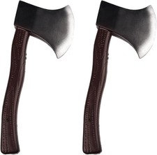 2x Fake Axe Prop Realistic Lightweight PU Axes for Halloween Cosplay Stage