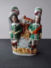 Staffordshire Figure of Two Men Hunters