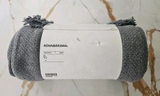 IKEA Ronnbarsmal Grey Throw