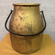 Vintage Farm Rustic Metal Milk