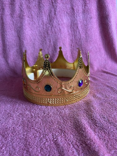 New adjustable gold king crown - king,