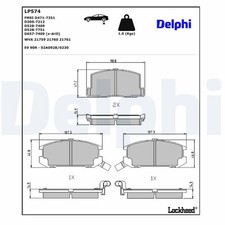 Rear Disc Brake Brake Pad Set