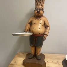 30” Tall-Bistro Chef-Statue Kitchen,Restaurant,pub,cafe,retro, vintage. 