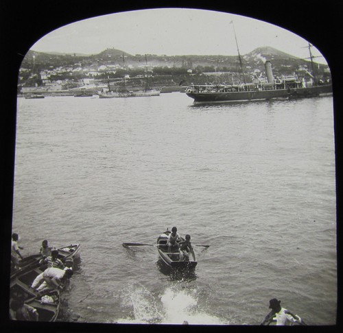 Glass magic lantern slide - magic,