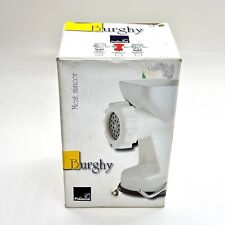 FAISCA BURGHY WHITE MANUAL MEAT MINCER GRINDER HAND CRANK KITCHEN TOOL BOXED