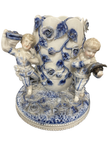 Vase german porcelain pair - porcelain,
