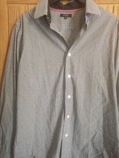 MENS PETER WERTH DOGTOOTH LONG SLEEVED SHIRT.. SIZE 16 . PIT TO PIT 20 INCHES 