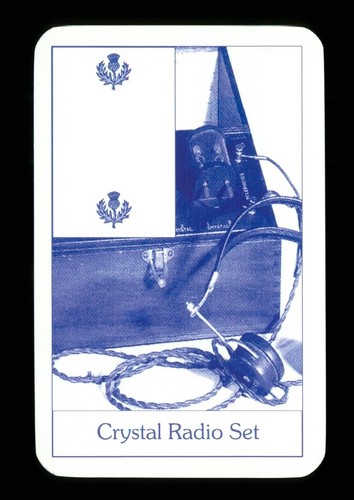 Playing card crystal radio - playing,
