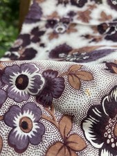 Antique 1860s / 1880s French Screen Print Fabric 