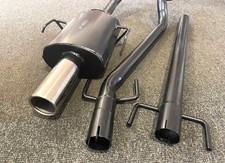 VAUXHALL ASTRA Mk4 COUPE PERFORMANCE EXHAUST SYSTEM 1998-2001 3" ROLLED IN Tip