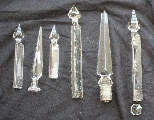 Vintage chandelier glass - 6,