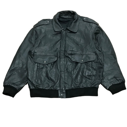 Leather flight jacket men - leather, men’s