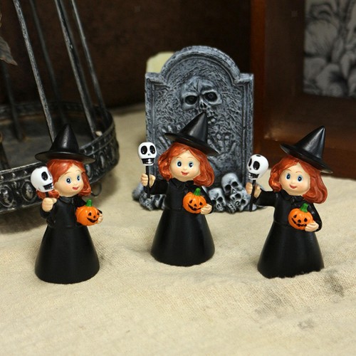 Witch figurines tabletop - 3x,